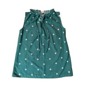 Women’s Teal Sleeveless Blouse XS